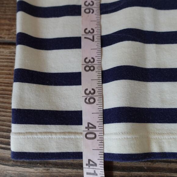 Vintage 90s Jean Paul Gaultier Soleil Dress Medium Navy White Stripe Tank Sailor - Picture 9 of 12